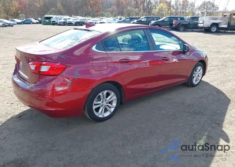 2019 Chevrolet Cruze Lt из США, поврежденный, VIN 1G1BE5SMXK7125386